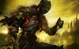 Dark knight man knife sword - dark soul free wallpaper