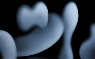 Heart shape abstract blurry motion - object free wallpaper