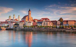 Heidelberg river cityscape moon bridge - full free wallpaper