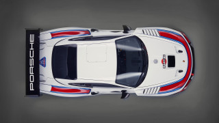 White sports car stripes rendering - pearlescent free wallpaper for desktop
