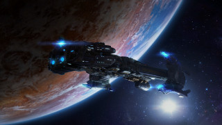 Space ship planet star light 2 - a space ship free wallpaper