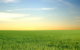 Green grass sky clouds mountain - the distance free wallpaper