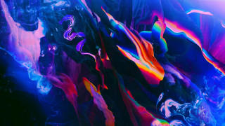 Abstract fire electricity starry night - substance free wallpaper