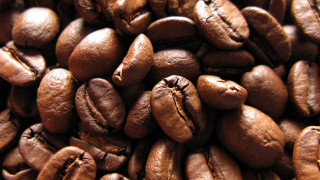 Coffee beans pile hyperrealism stock 2 - a pile of coffee beans free wallpaper