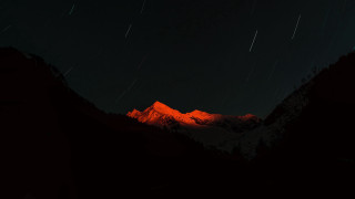 Mountain startrail cloudy sky longhair - bernd fasching free wallpaper for desktop