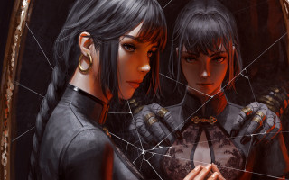 Two women wires portrait ceramics - their hipss free wallpaper
