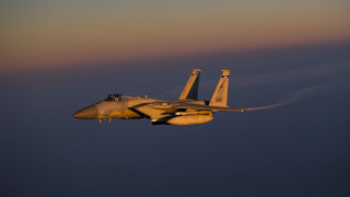 Fighter jet sunset smoke backlit - smoke free wallpaper for desktop