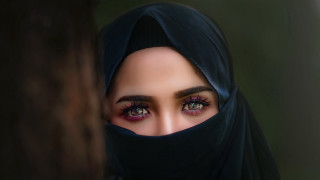 Woman veil tree photorealistic ambreenbutt - a veil free wallpaper