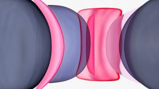 Abstract sculpture shiny skin pink - colored free wallpaper