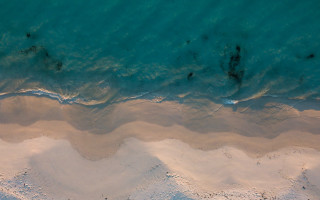 Beach ocean sand boat people - a few person free wallpaper
