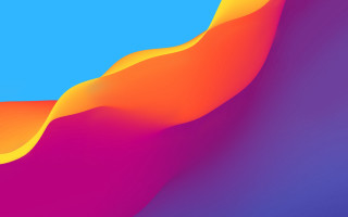 Blue pink curved orange pink - futurism free wallpaper