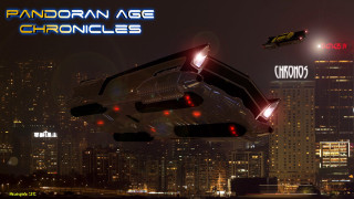 Futuristic city flying car nighttime - a futuristic city free wallpaper