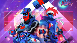 Cartoon characters purple background constellation - 2 d game art free wallpaper