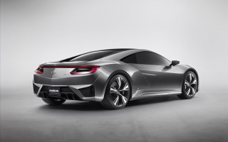 Silver sports car studio gray - a white backdrop free wallpaper