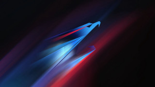 Colorful abstract blue red plane - geometric abstract art free wallpaper