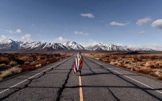 Mountain road surfboard cityscape clouds - a surfboard free wallpaper