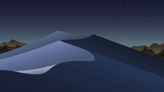 Night sky stars mountain blue 2 - a night sky free wallpaper