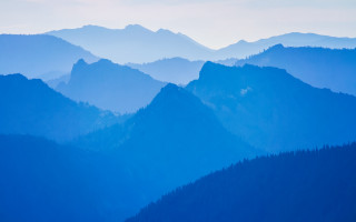 Mountain range trees horizon cloudy - a few mountain free wallpaper