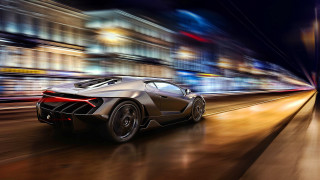 Car night street blurry lights 2 - andrew law free wallpaper