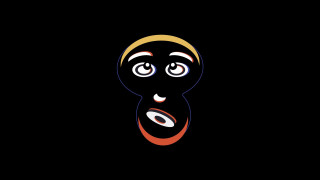 Black face yellow ring neo - the eye free wallpaper