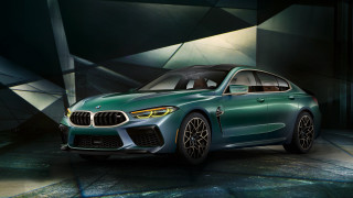 Green bmw car dark room - matte finish free wallpaper