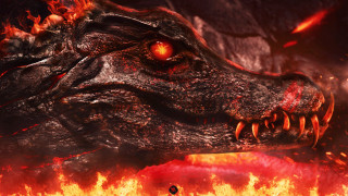 Dragon fire flames smoke battle - flame and smoke free wallpaper