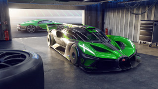 Green sports car garage futurism - futurism free wallpaper