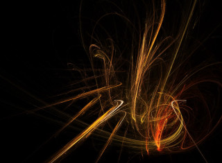Black background yellow red swirl 2 - swirl free wallpaper