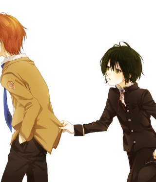 Suits ties facing hand holding - two person free wallpaper