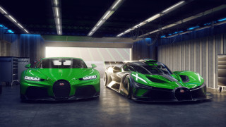 Green sports cars garage 3d - a garage free wallpaper