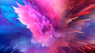 Colorful abstract flower center generative - c4d free wallpaper