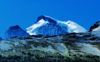 Mountain forest lake sky peak - derek chittock free wallpaper