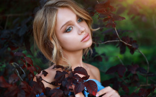 Elina karimova blue eyes butterfly - magic realism free wallpaper for desktop