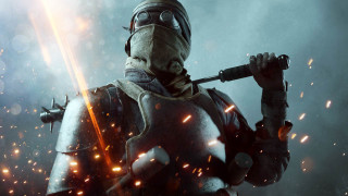Man gas mask fire background - a man in a gas mask holding free wallpaper