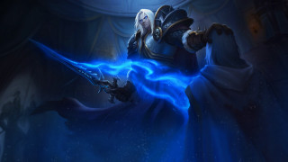 Blue robe lightning sword fantasy - aleksander gine free wallpaper