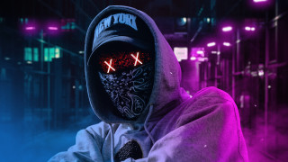 Cyberpunk hoodie mask night city - a hood free wallpaper