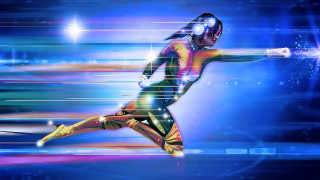 Colorful suit running baseball bat - a baseball bat free wallpaper for desktop