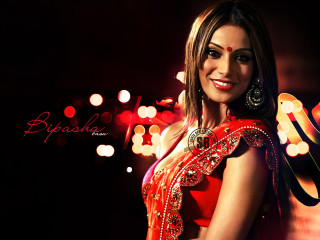 Woman red dress red gold - her chest free wallpaper