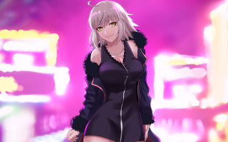 Jeanne darc alter fur coat - her hip free wallpaper