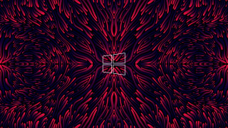 Red black abstract square center - c4d free wallpaper