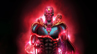 Red suit antipodeans glowing hero - marvel comic free wallpaper