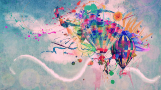 Hot air balloon colorful sky - hot free wallpaper