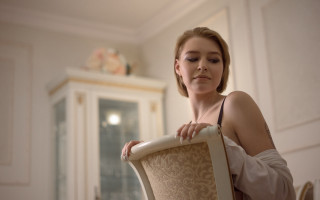 Woman sitting bare shoulders neoclassic - neoclassicism free wallpaper for desktop