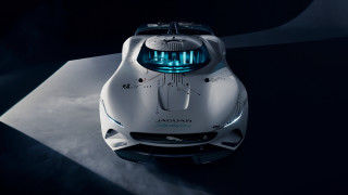 White sports car blue light - roof free wallpaper