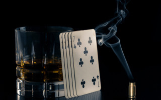 Whiskey deck cards cigarette cigaretteholder - still free wallpaper