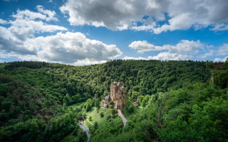 Castle forest blue sky medieval - medieval free wallpaper for desktop