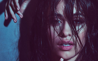Woman wet hair blue eyes - wet hair free wallpaper