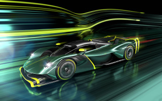Green yellow sportscar speeding speed - yellow stripe free wallpaper