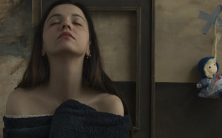 Sleeping woman teddy bear cross - charles angrand free wallpaper