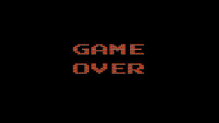 Game over red text black 2 - game art free wallpaper
